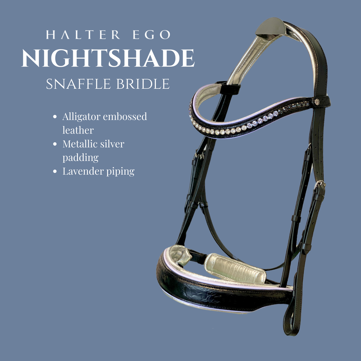 The Nightshade Snaffle Bridle