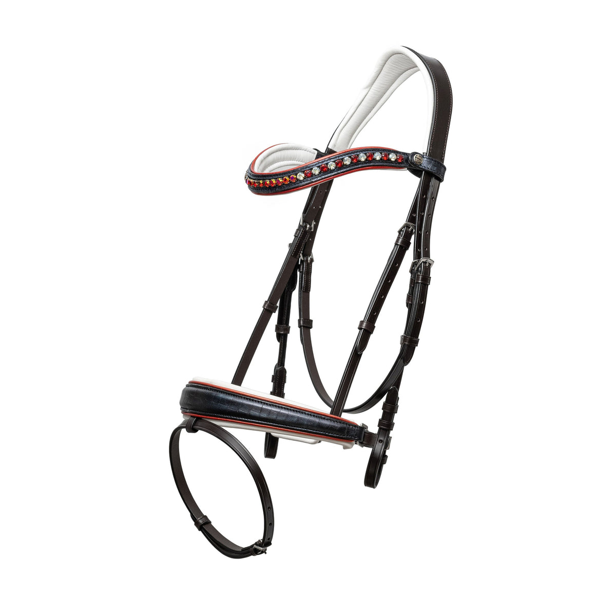 The Allegiance Black Leather Snaffle Bridle