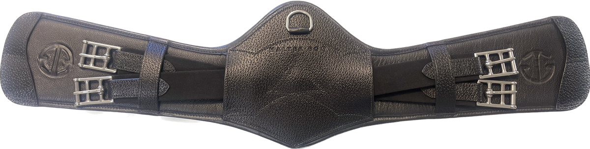 Capital Black Leather Anatomical Dressage Girth