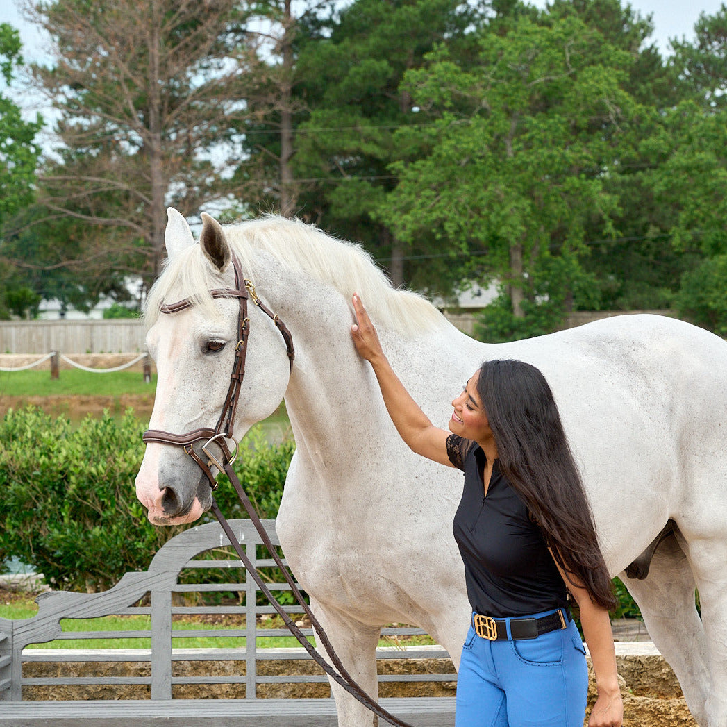 Deauville - Brown Leather Anatomical Jumper Bridle