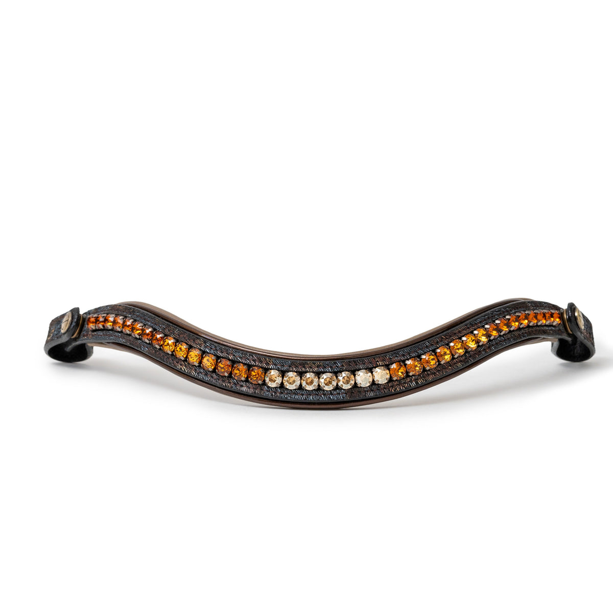 Aspen Leather Snaffle Bridle with Removable Flash