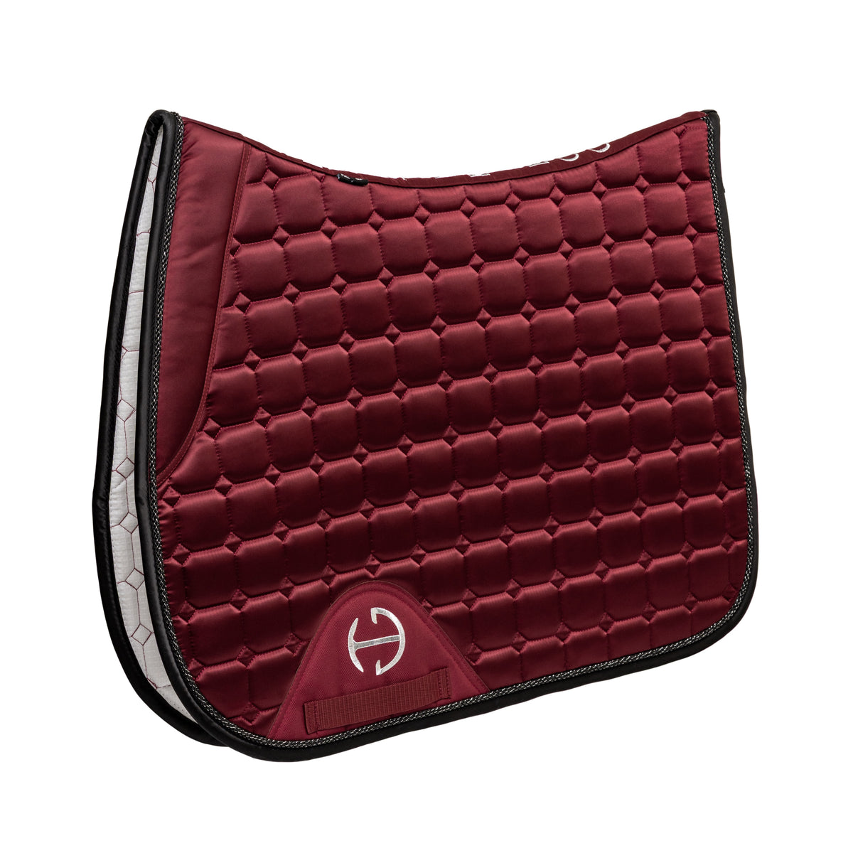 Satin Classic Jump Saddle Pad - Crimson Rose