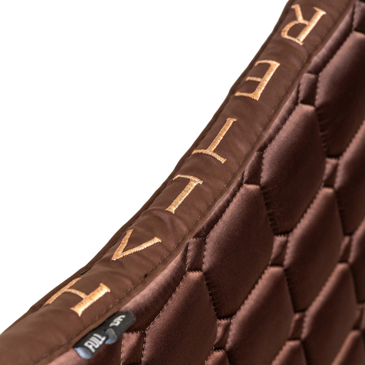 Satin Classic Dressage Saddle Pad - Gilded Mocha