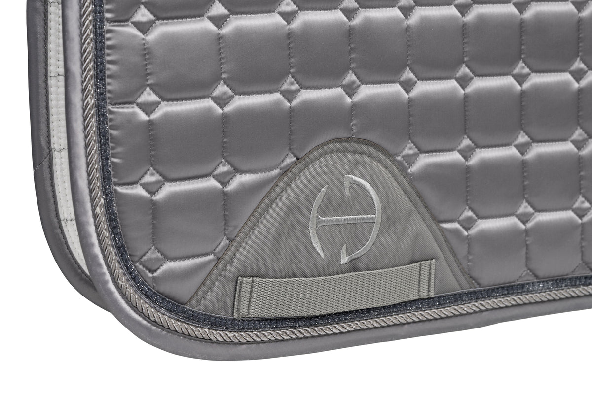 Satin Classic Dressage Saddle Pad (Cob) - Platinum