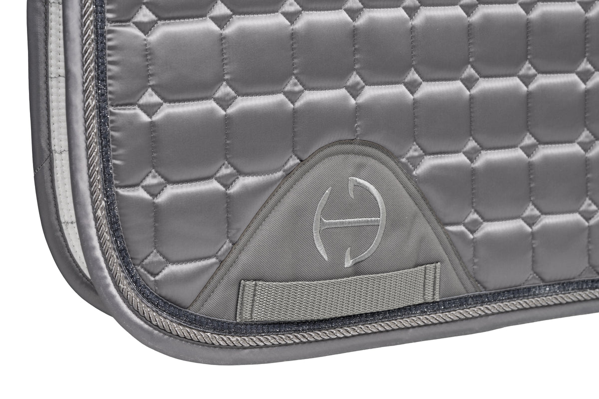 Satin Classic Jump Saddle Pad - Platinum