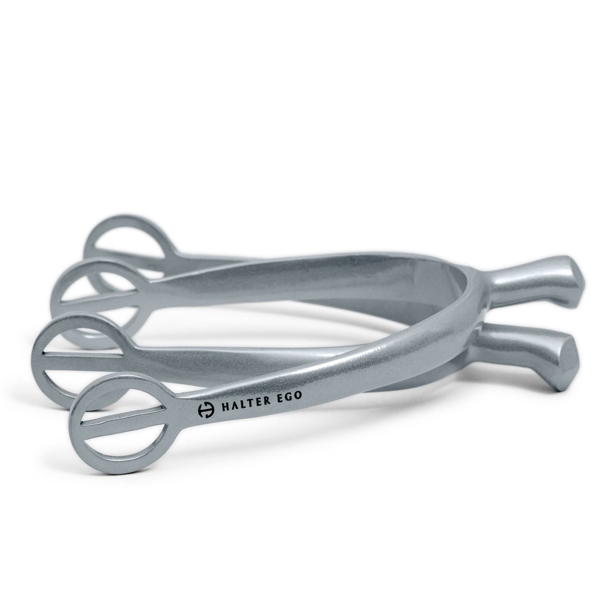 Antique Silver Spurs with 3D Shank