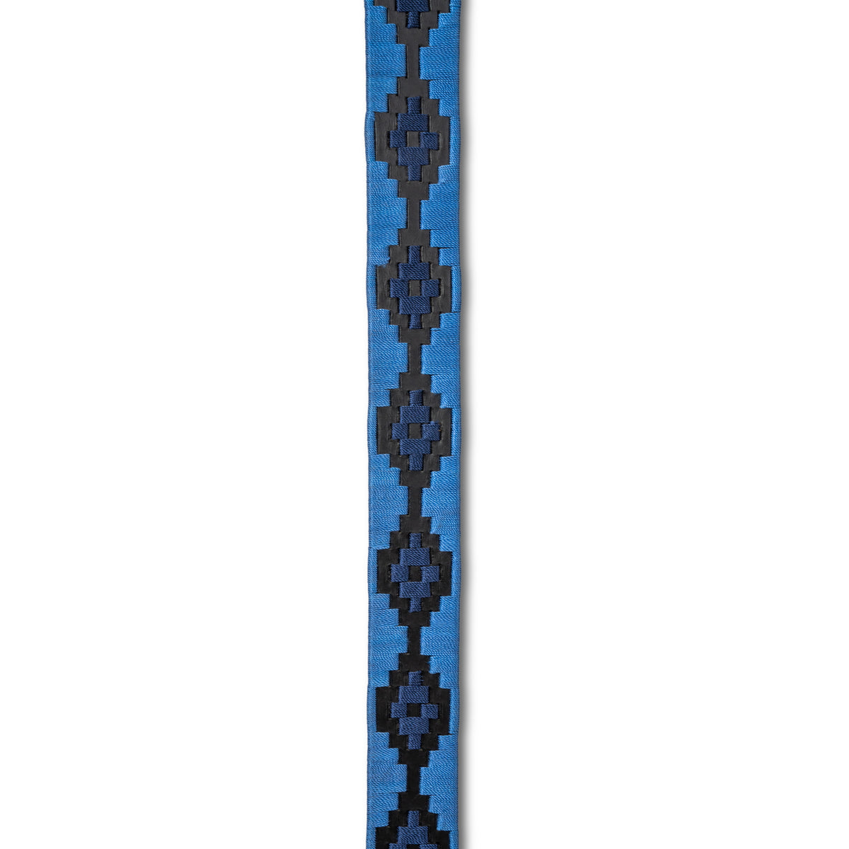 Azul Nocturno - Midnight & Sky Blue Black Leather Polo Belt
