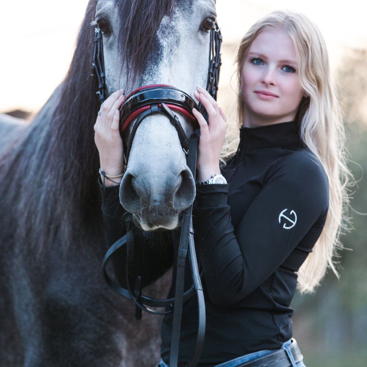 Emily - Long Sleeve Turtleneck Baselayer - Black