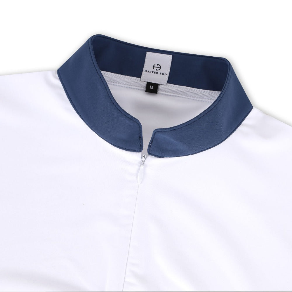 Roxana - Black & Luxe Gray Long Sleeve Riding Shirt