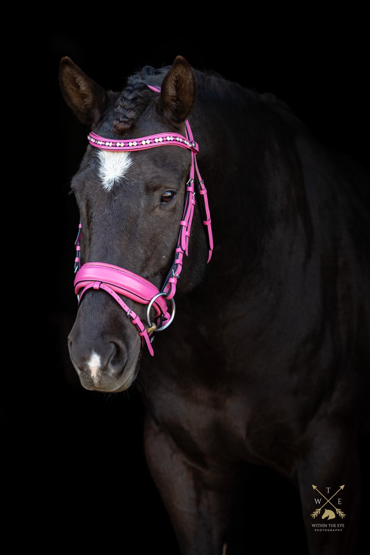 The Barbie Pink Leather Snaffle Bridle
