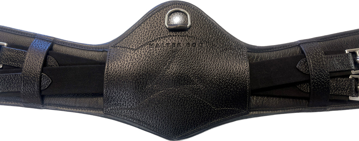 Capital Black Leather Anatomical Dressage Girth