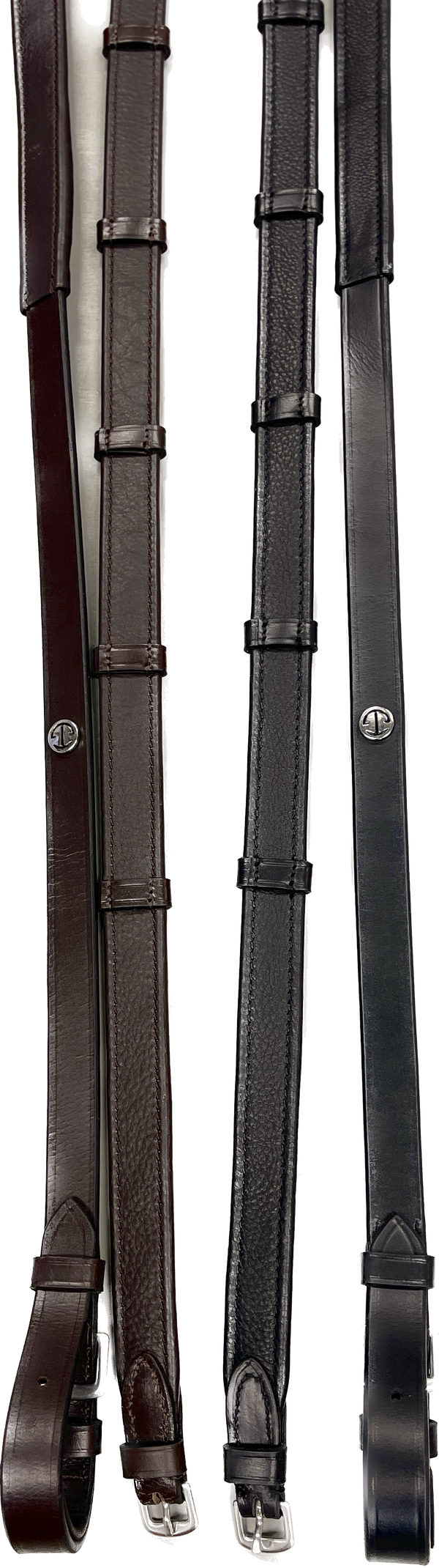 Wide Leather Reins with Stops HALTER EGO Halter Ego®