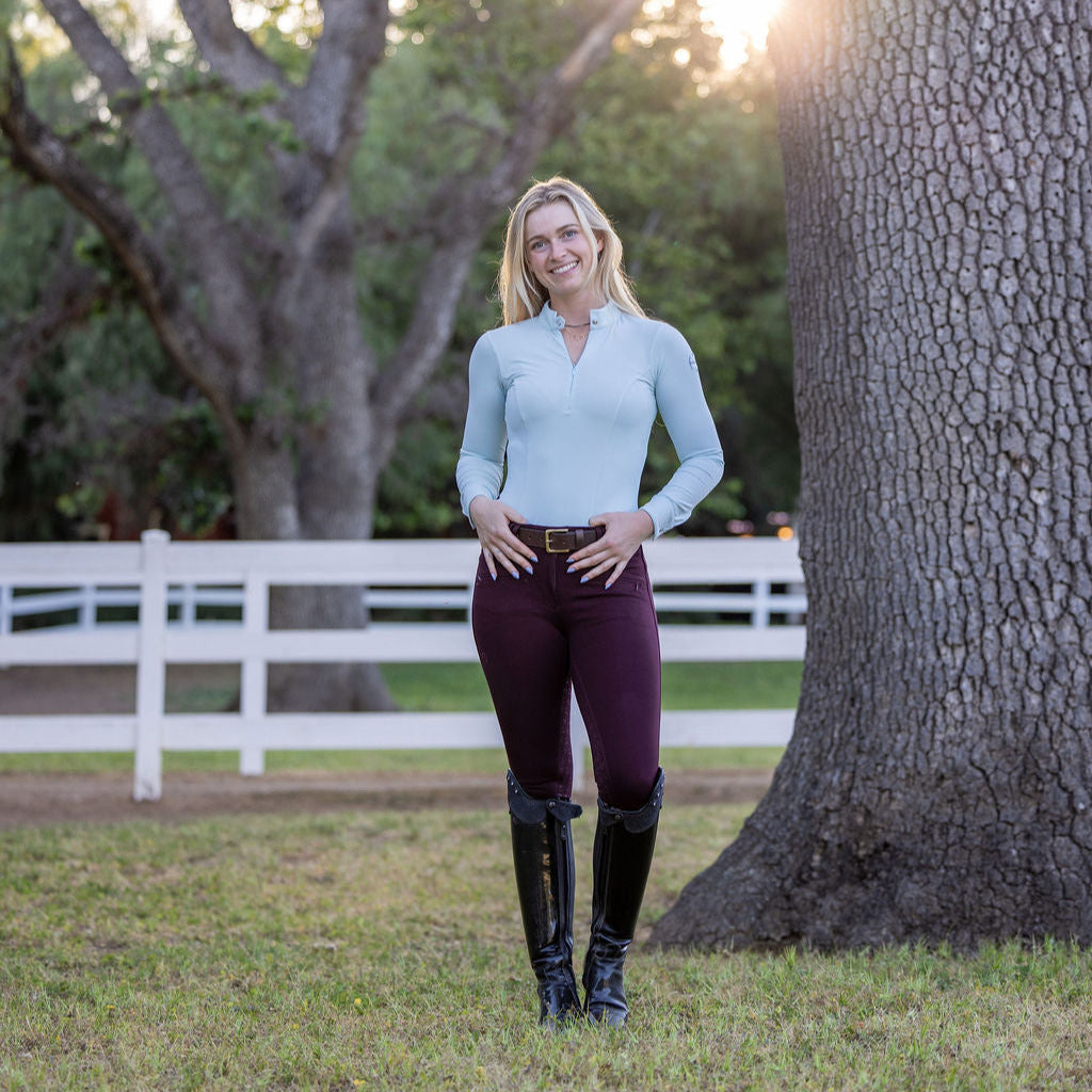 Kimberly Full Seat Breeches - Wine