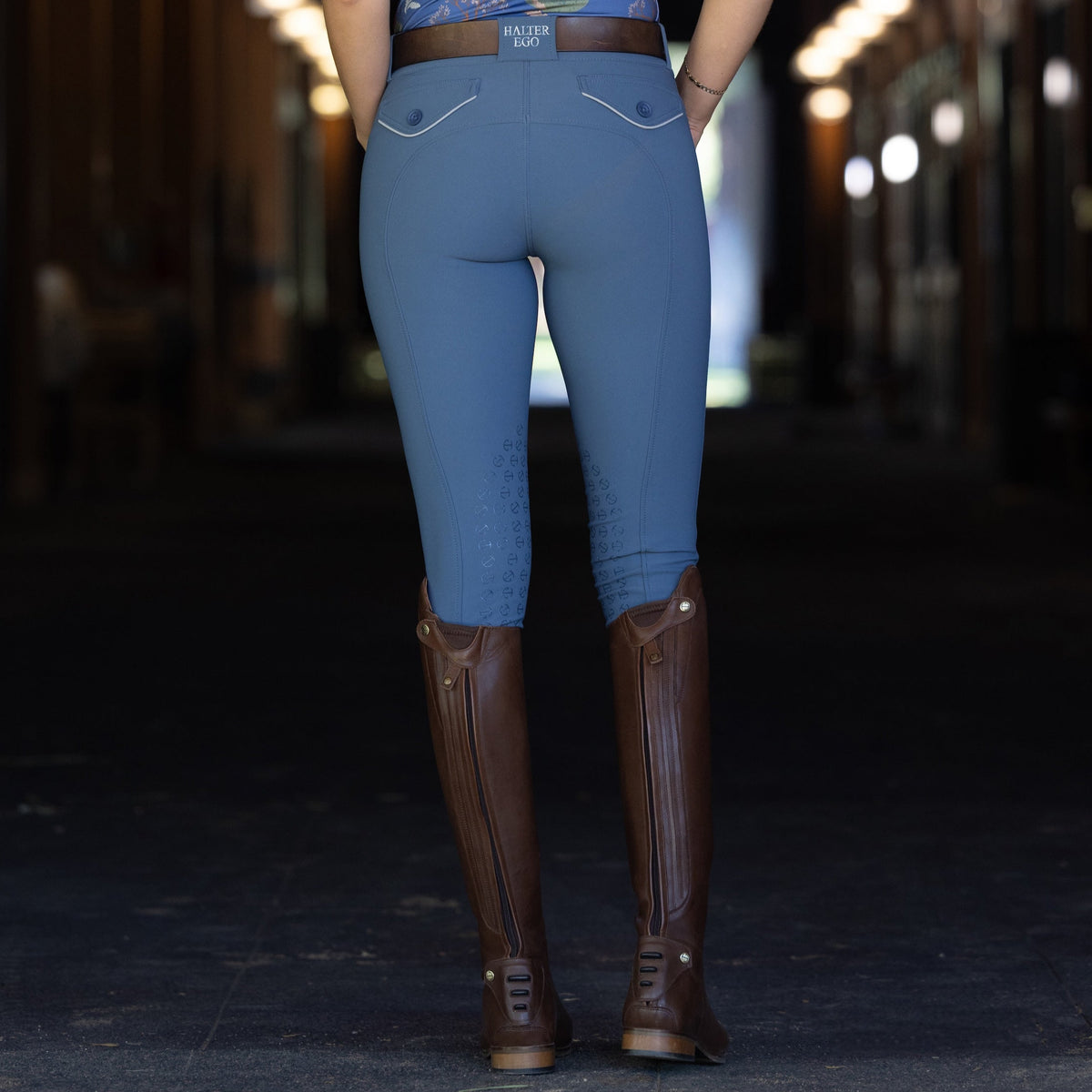 Evolution Knee Patch Breeches - Carolina Blue