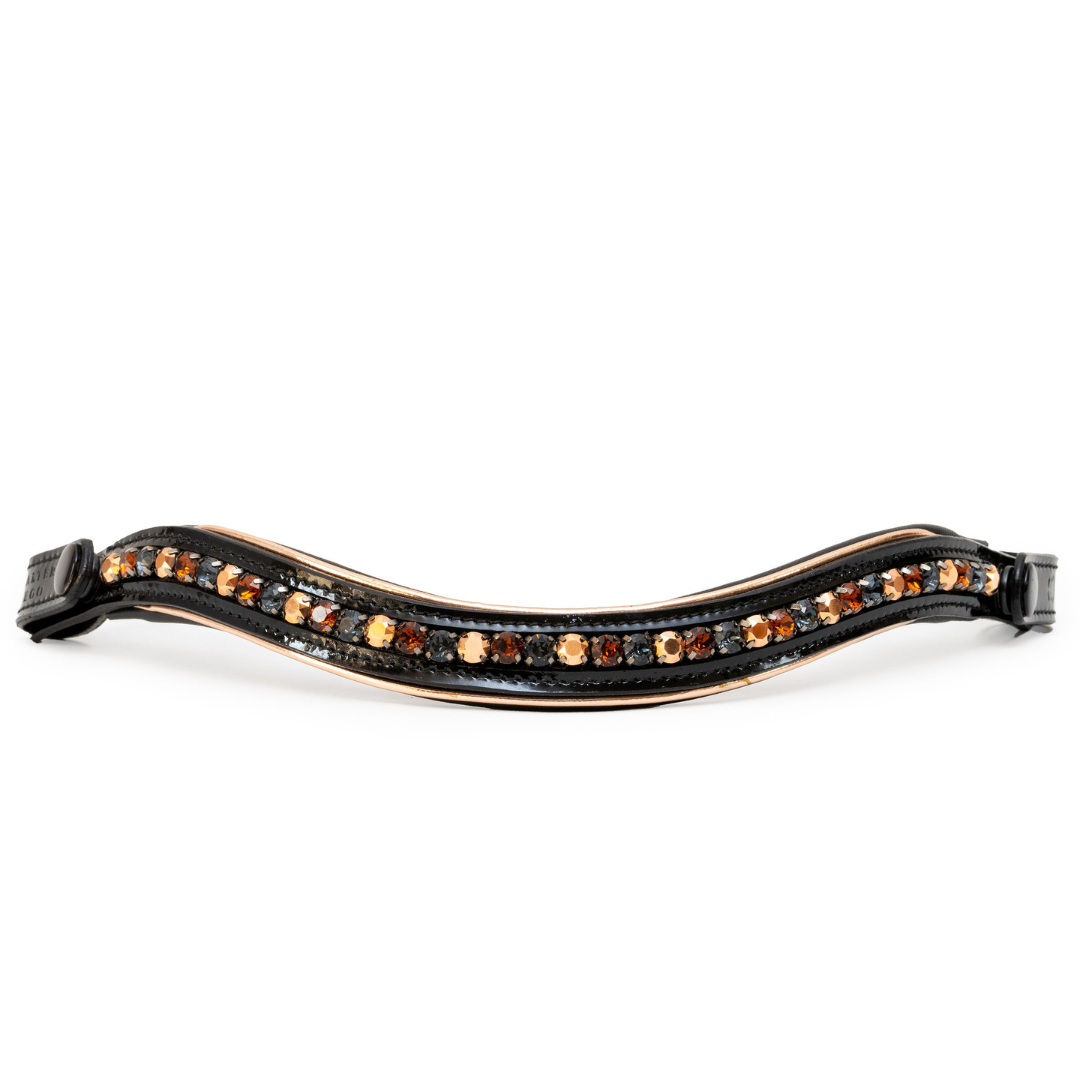 Lyamora Limited Edition Black Patent Snap Browband