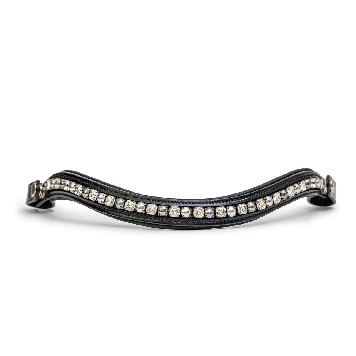 Brixton Non-Patent Black Leather Double Bridle