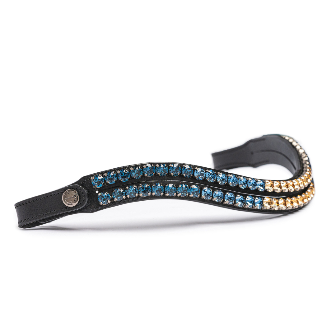 Limelight Double Row Wave Browband - Dusk To Dawn