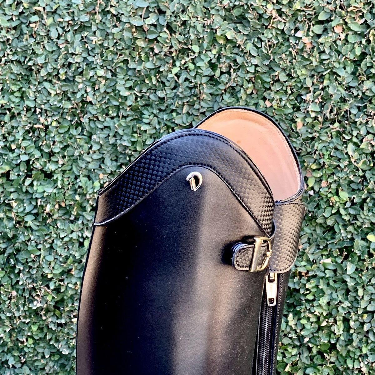 Derby Prestige Riding Boots - Black with Carbon Tech Top Design and Toe Cap
