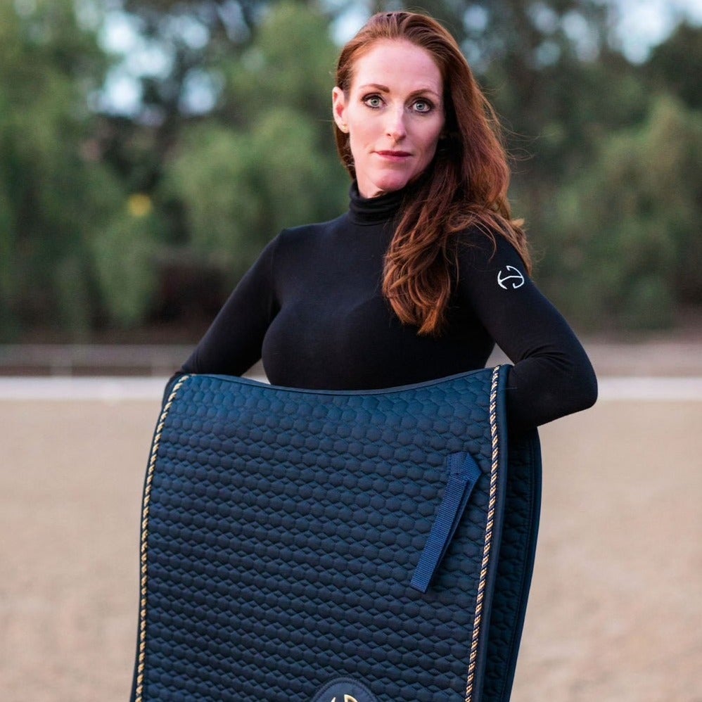 Emily - Long Sleeve Turtleneck Baselayer - Black