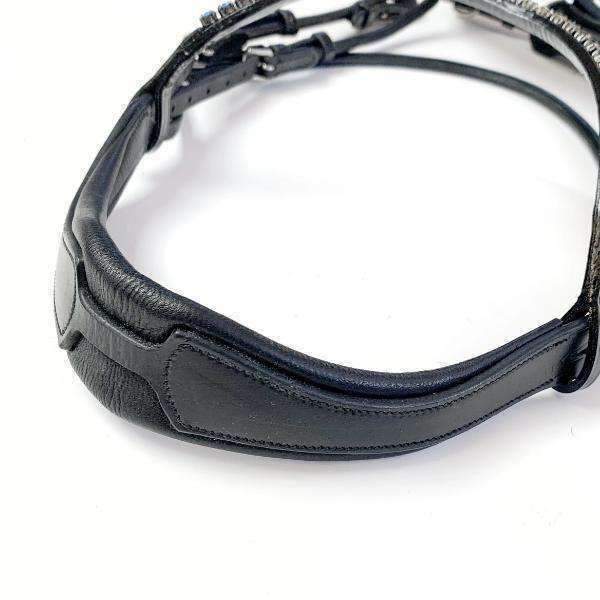 Anatomic leather halter black Full, Black, FULL, 42513-01-F