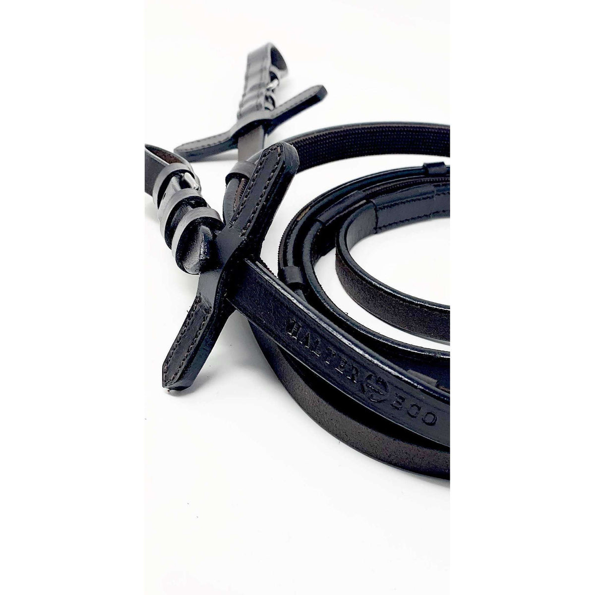 Halter Ego® Luxury Rubber Grip Lined Flat Leather Reins