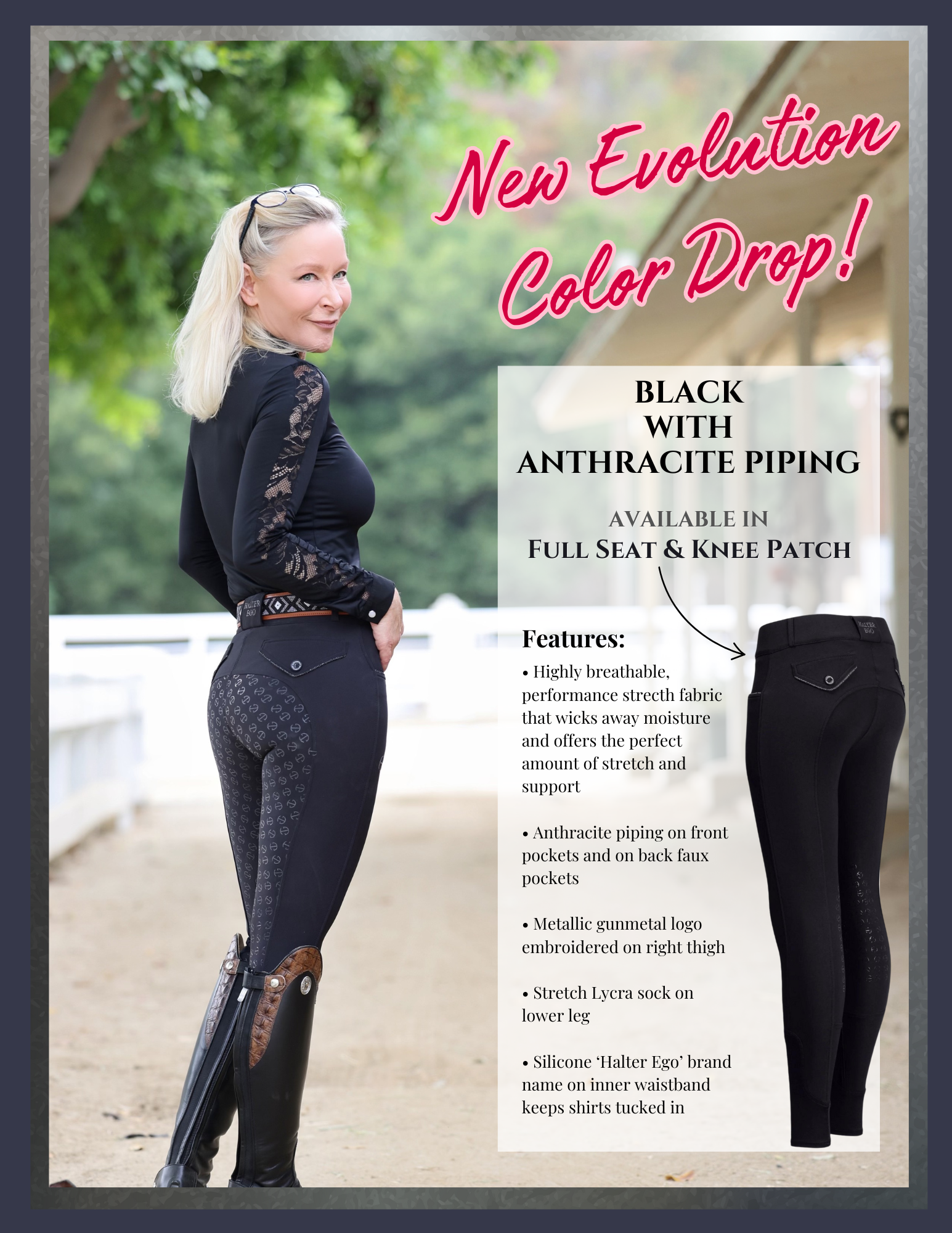 Special Edition Black with Anthracite Evolution Breeches