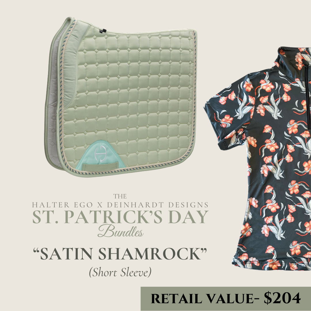 Halter Ego® x Deinhardt Designs® St. Patrick&#39;s Day Bundles: SATIN SHAMROCK (Short Sleeve)