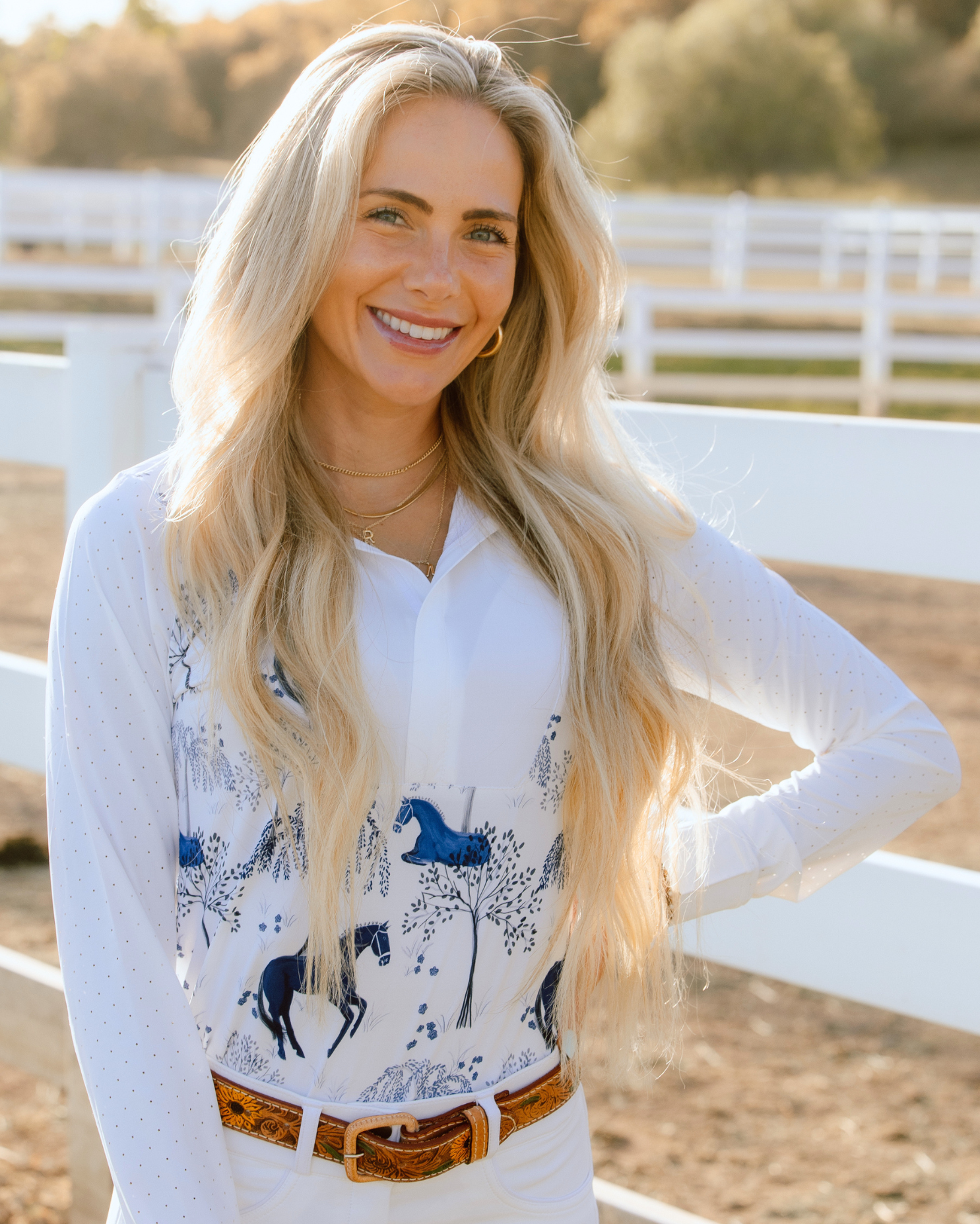 D. D. Long Sleeve Capriole Competition Shirt - ELOISE