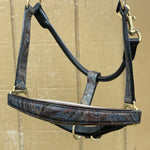 Black Leather Horse Halter