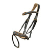 Aspen Leather Snaffle Bridle with Removable Flash