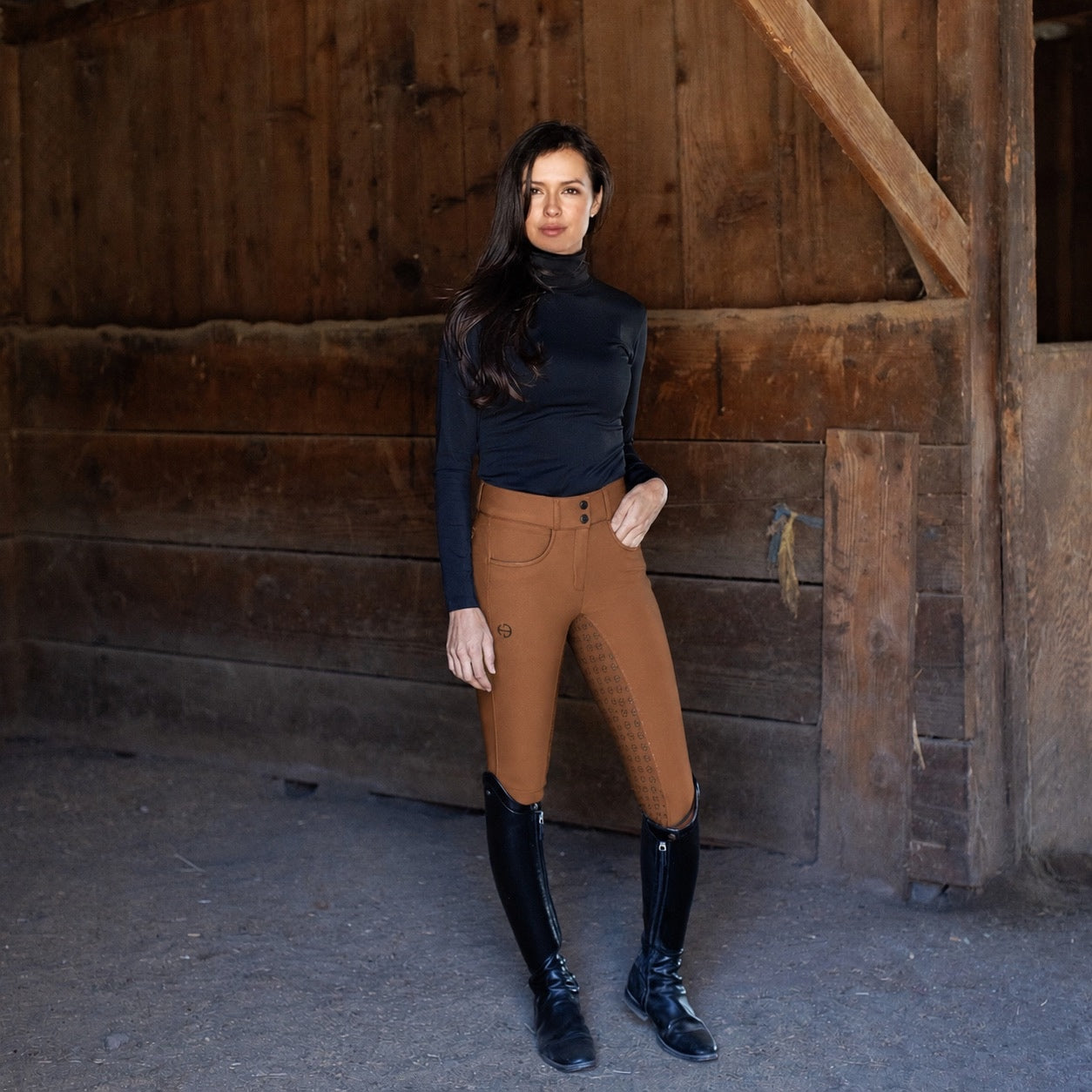 Evolution Mystique Full Seat Breeches - Toffee Espresso