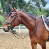 The "Carmel" Brown Leather Anatomical Snaffle Bridle