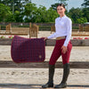 Megan Knee Patch Breeches - Burgundy