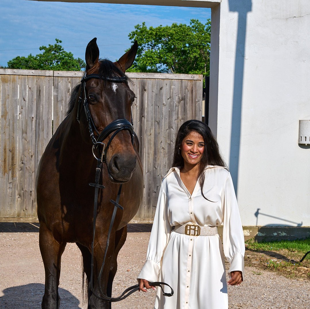 Natalia Non-Patent Black Leather Snaffle Bridle