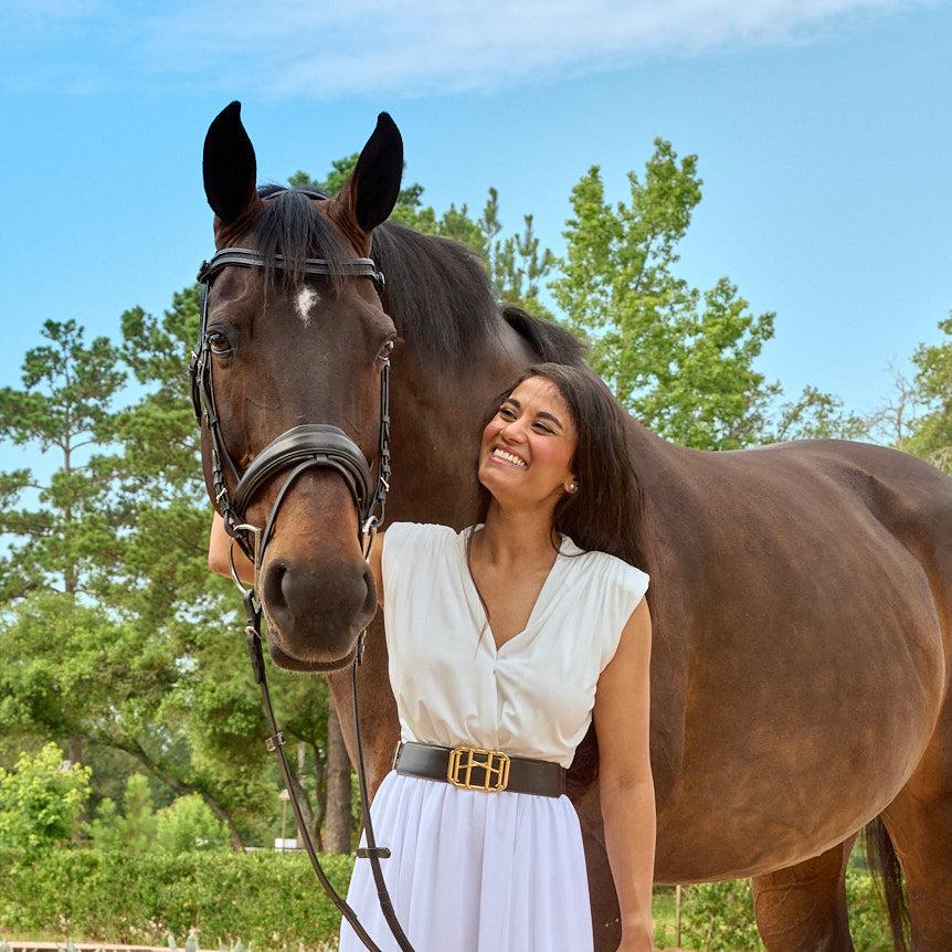 Natalia Non-Patent Black Leather Snaffle Bridle