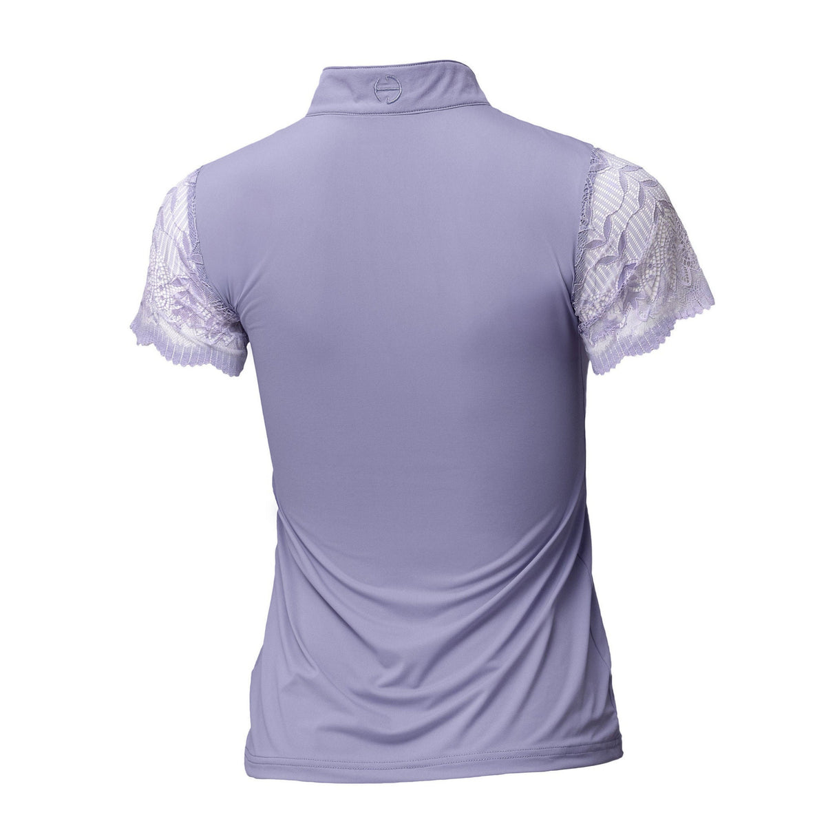 Charlie Short Sleeve Lace Riding Shirt - Light Amethyst