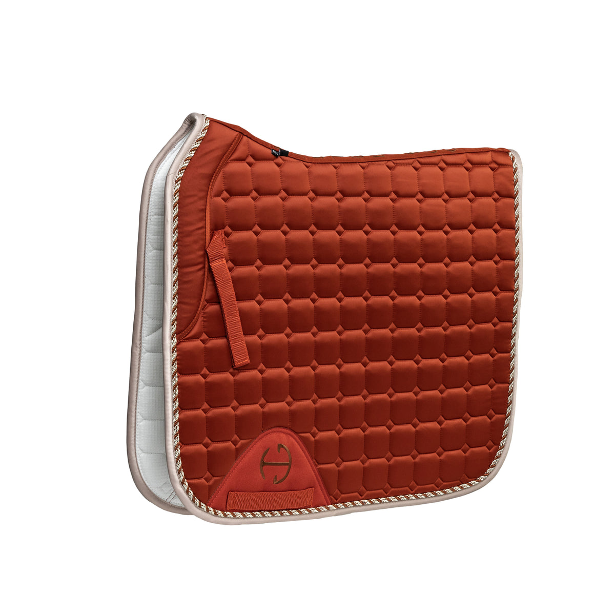 Satin Classic Dressage Saddle Pad - Rust