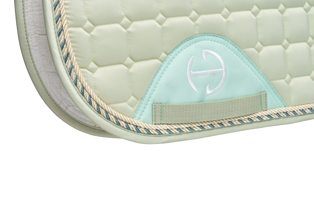 Satin Classic Jump Saddle Pad - Mint Sorbet