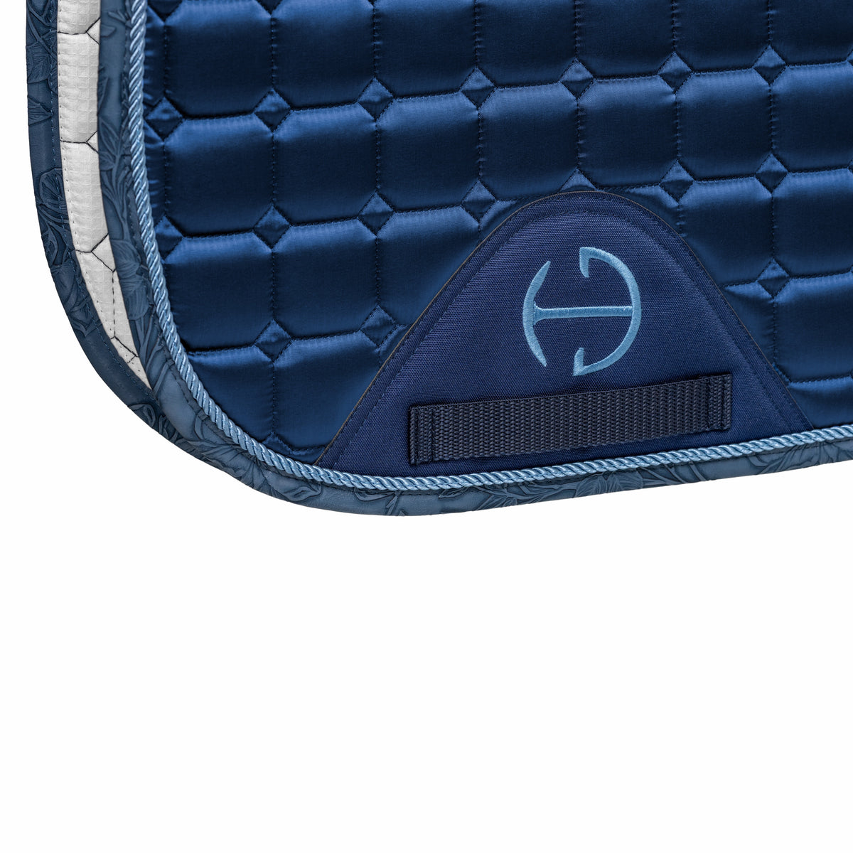 Romance Collection Satin Classic Jump Saddle Pad - Prussian Blue