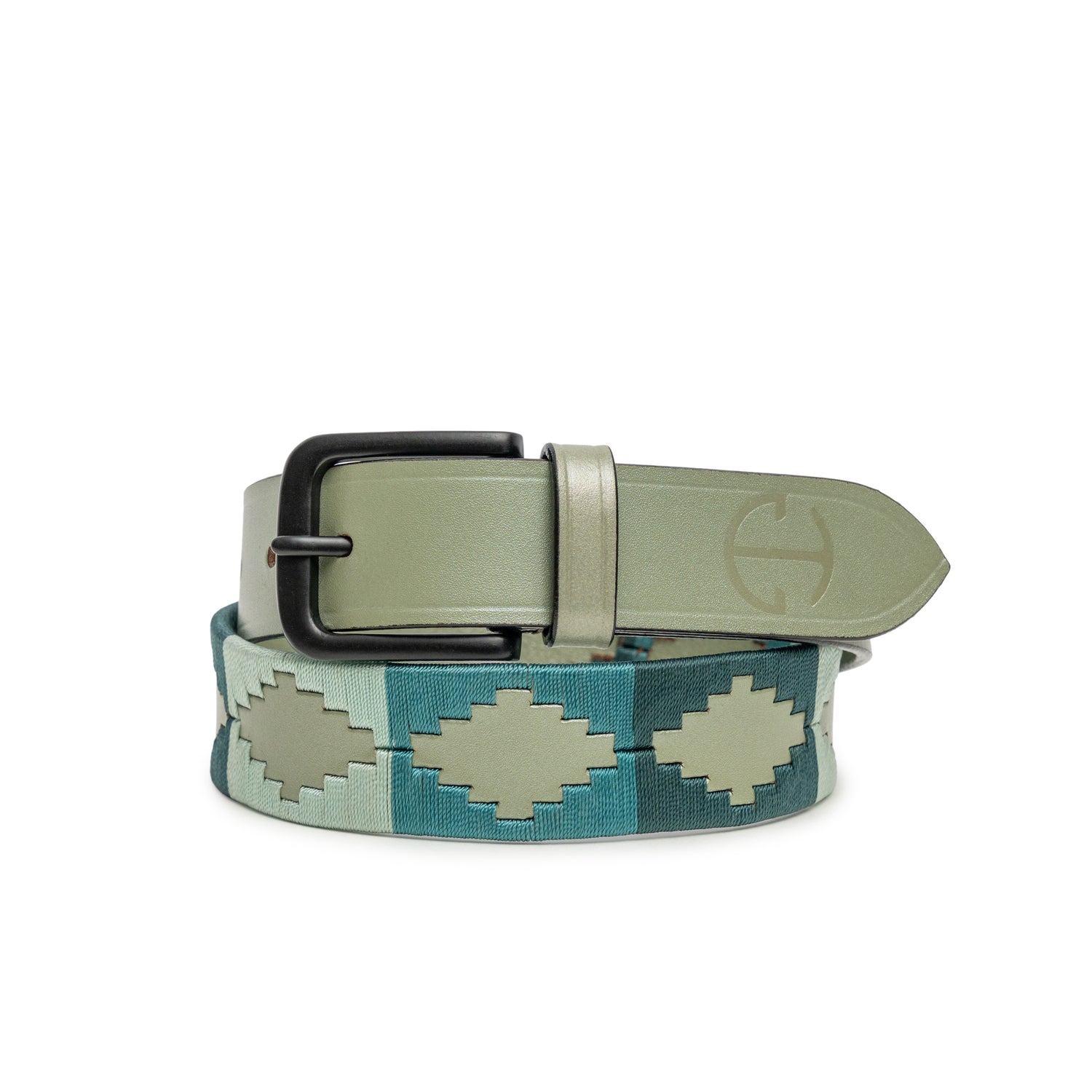 The Sea Glass Leather Polo Belt