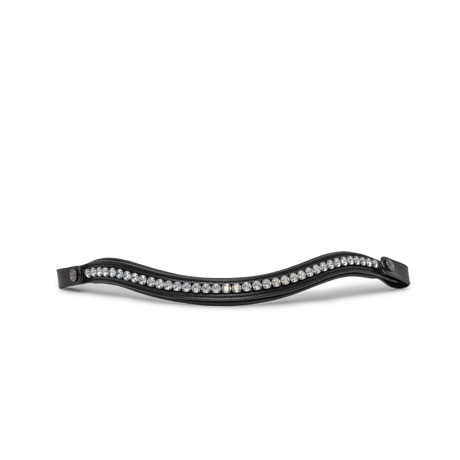 Domino Classico Black Browband With Snaps