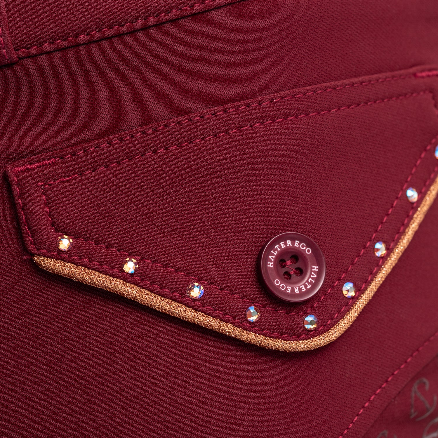Crystal Evolution Full Seat Breeches - Barn Red