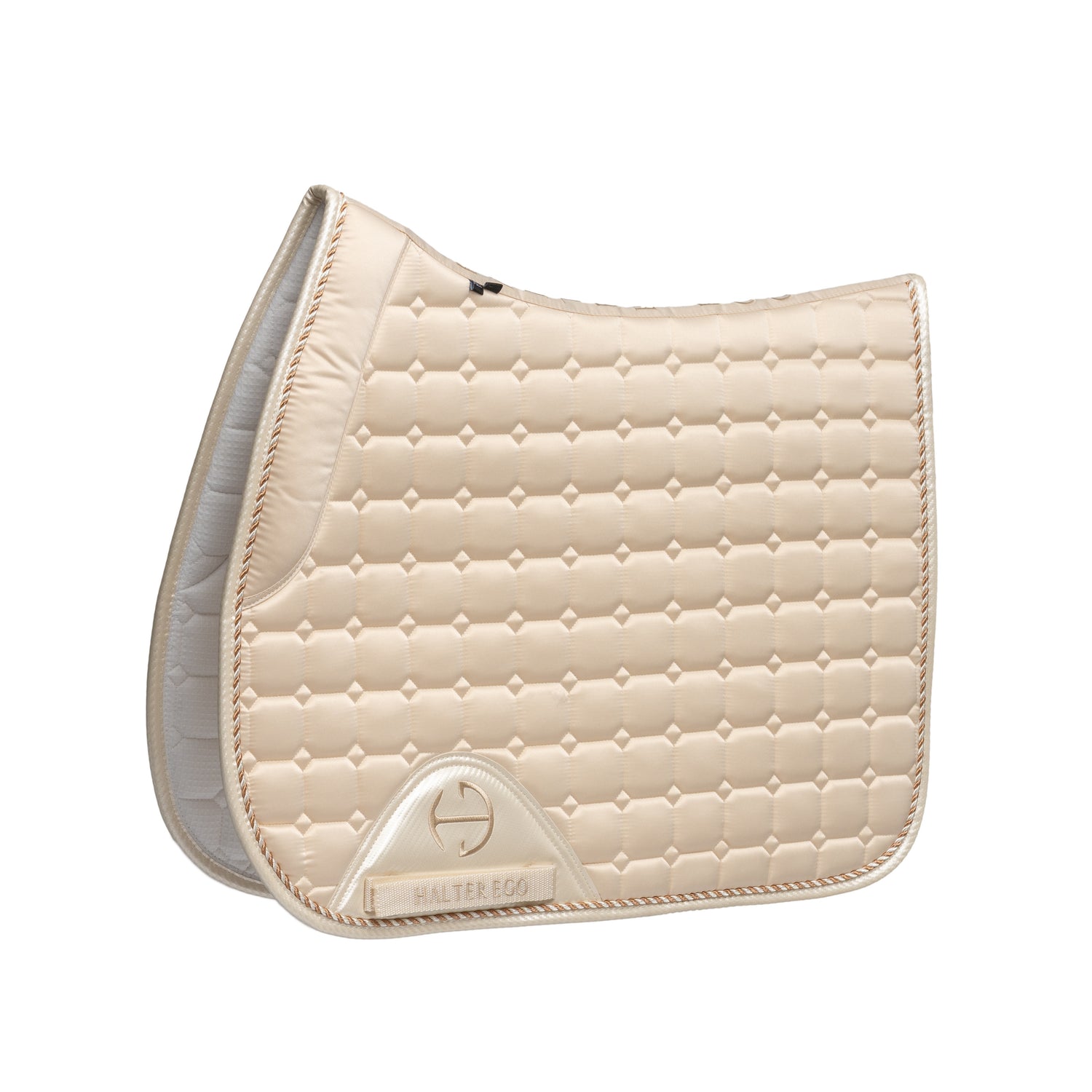 Carbon Tech Satin Classic Jump Saddle Pad - Ivory Luxe