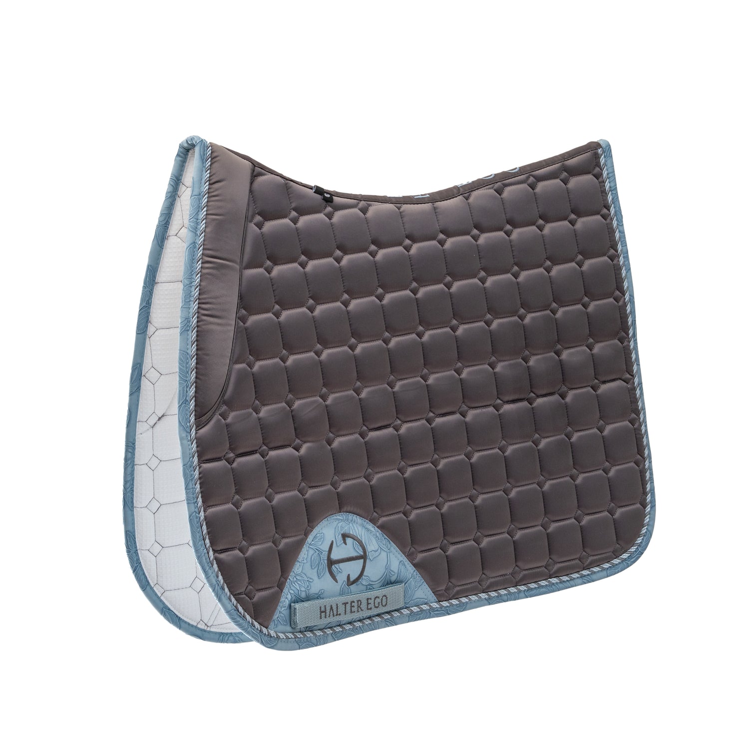 Romance Collection Satin Classic Jump Saddle Pad - Slate Luxe