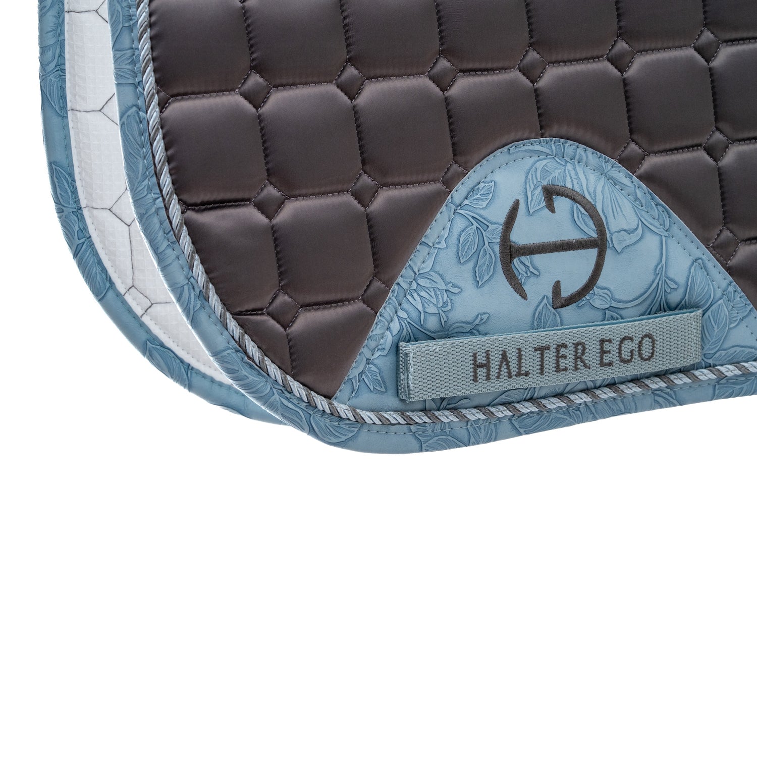Romance Collection Satin Classic Jump Saddle Pad - Slate Luxe
