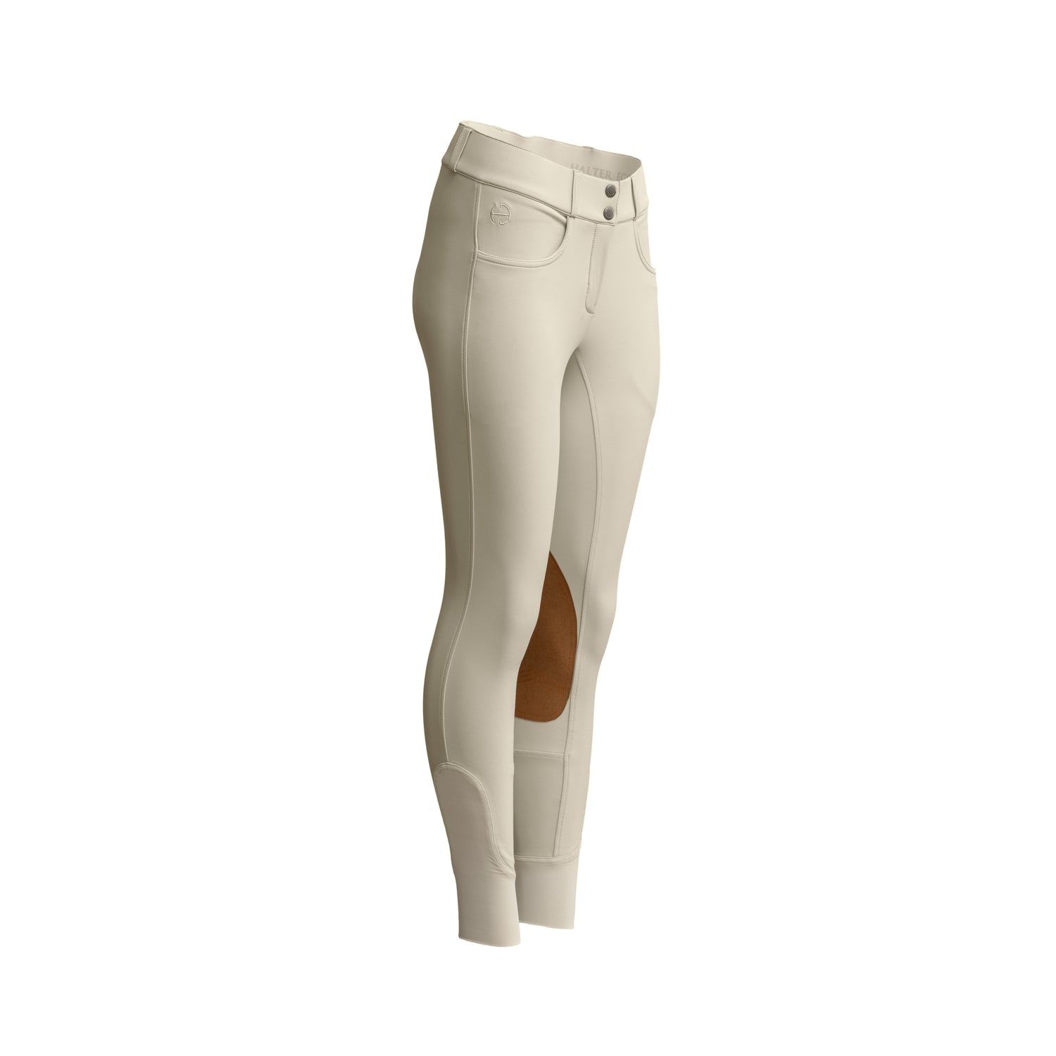 Evolution Hampton Clarino Knee Patch Breeches - Hunter Tan
