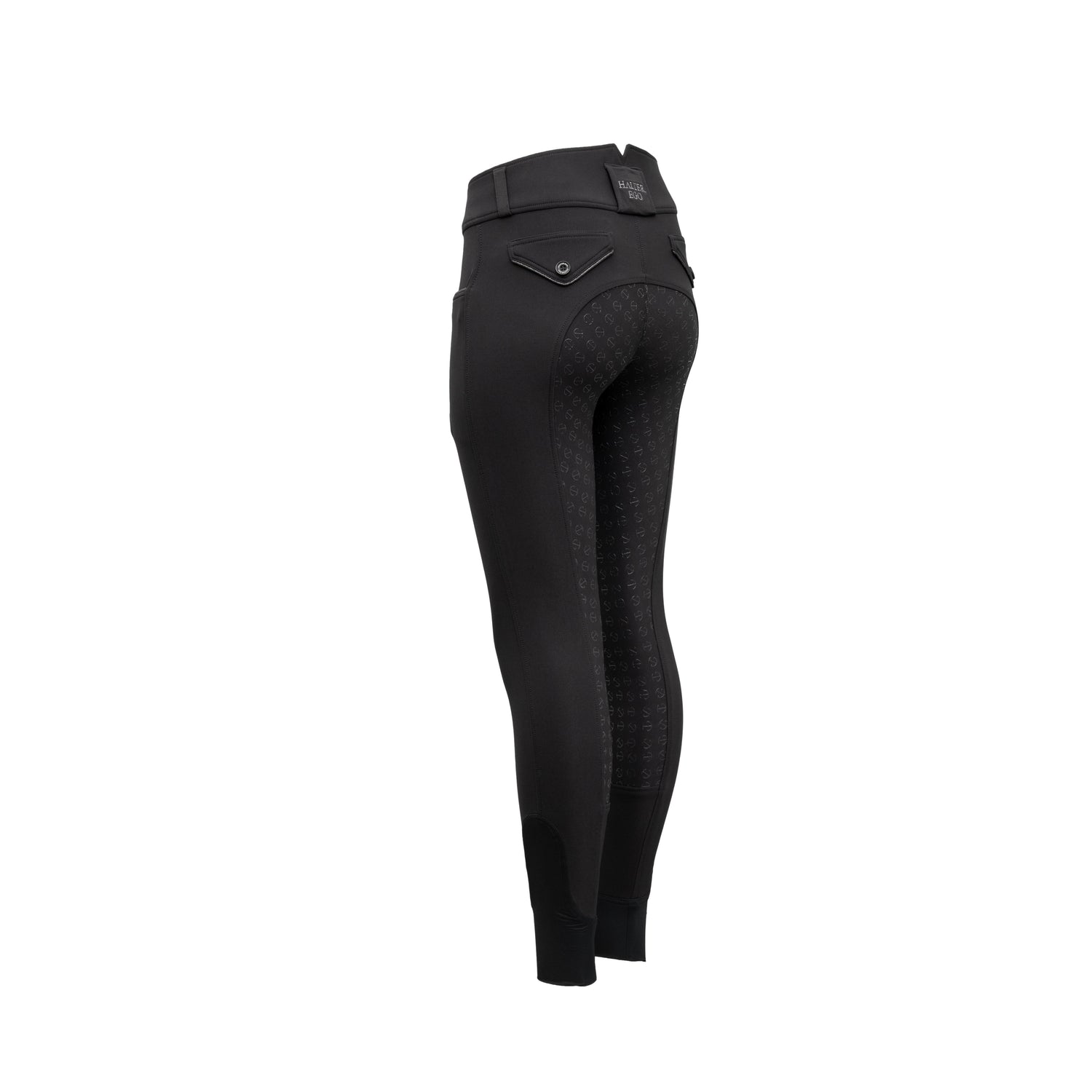 Evolution Mystique Full Seat Breeches - Smoky Black with Gunmetal - HIGH WAISTED