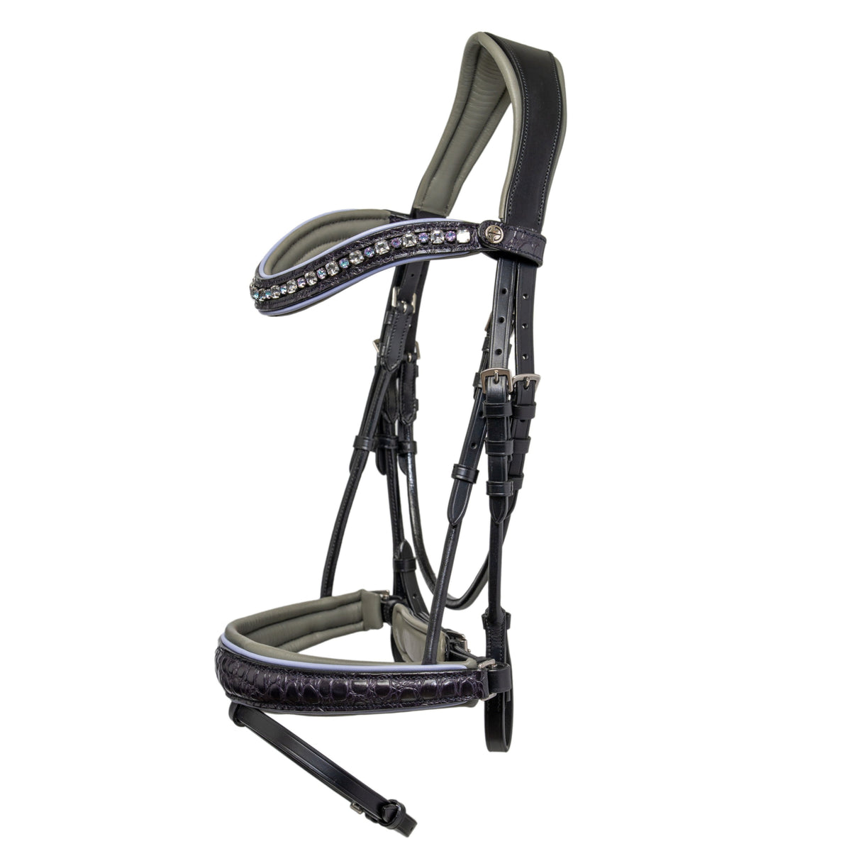 The Enigma Limited Edition Black Leather Snaffle Bridle