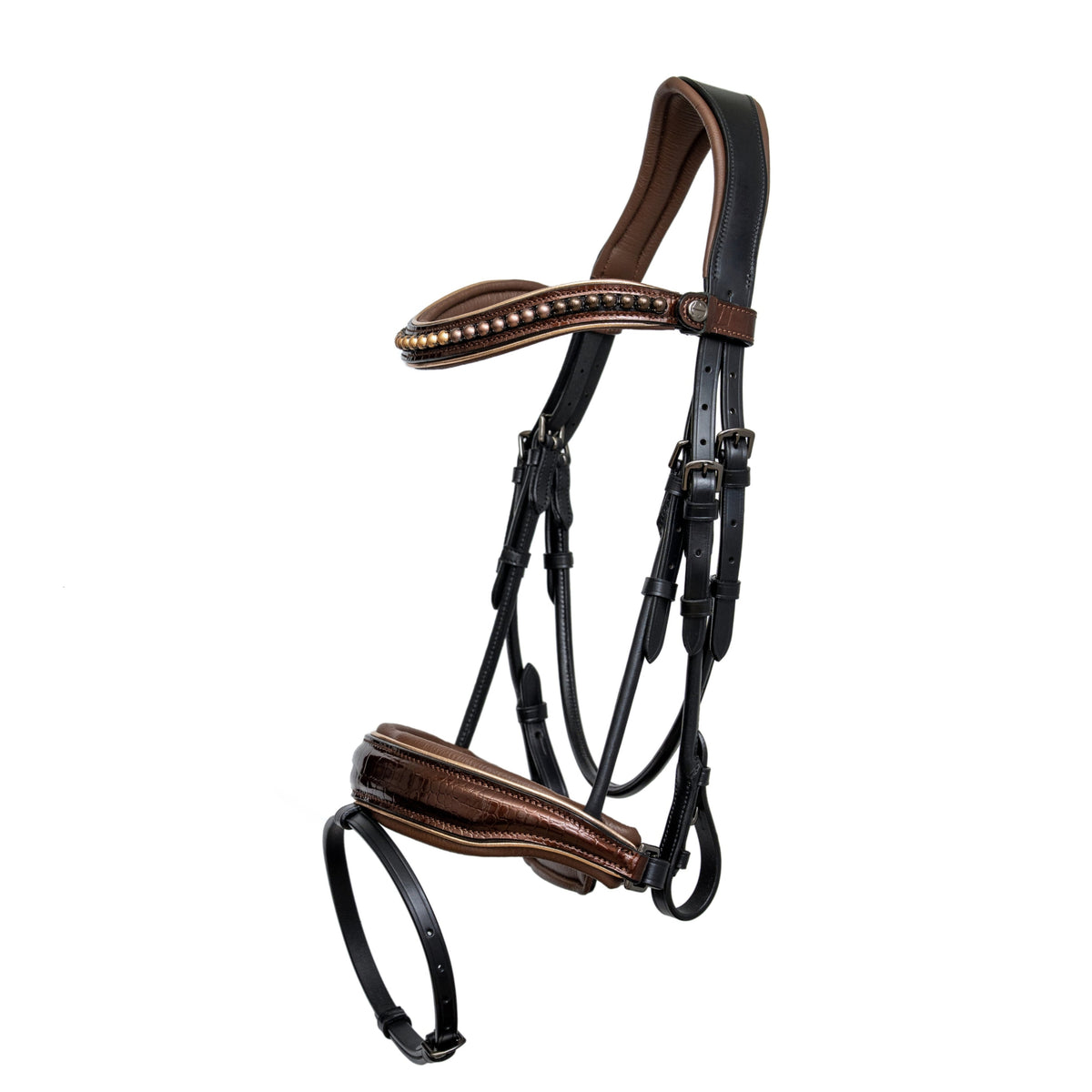 The Ferrero Limited Edition Black Leather Snaffle Bridle