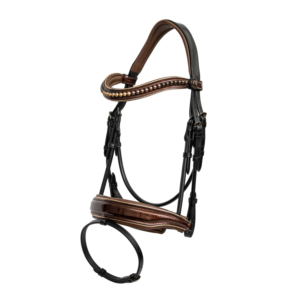 The Ferrero Limited Edition Black Leather Snaffle Bridle